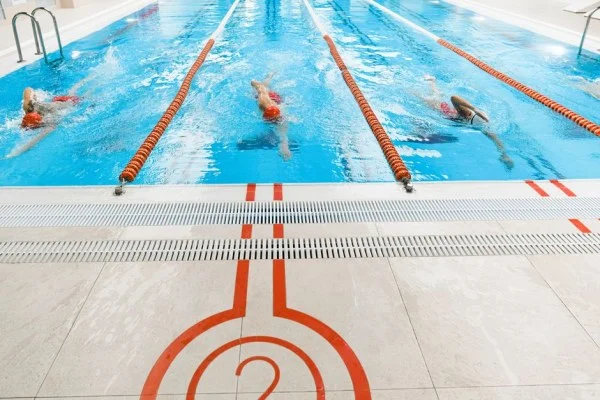 indoor swimming competition lanes